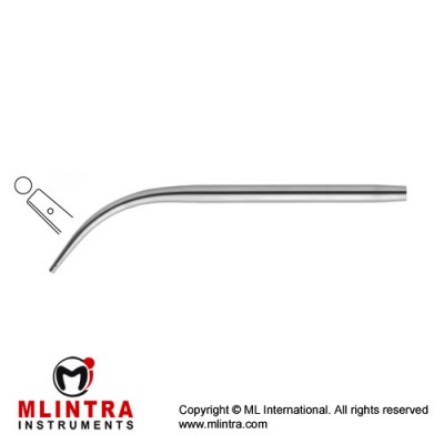 Suction Tube Stainless Steel, 18 cm - 7" Diameter 3.0 mm Ø